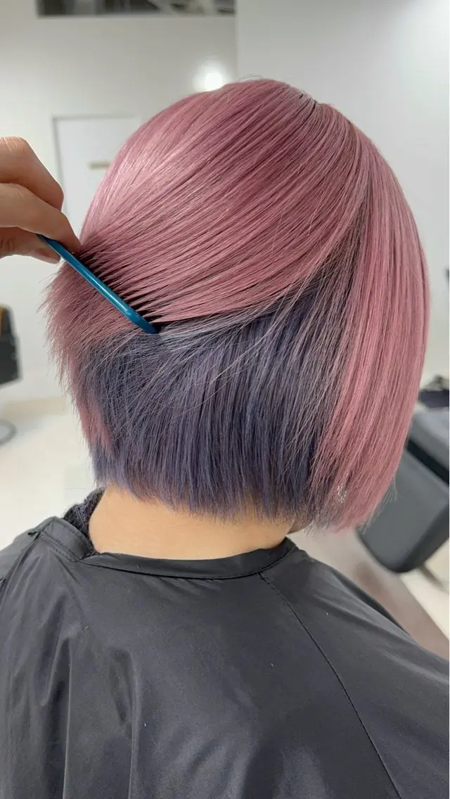 インナーカラーをケアブリーチを使ってしたい方👨🏻🎨✨の写真