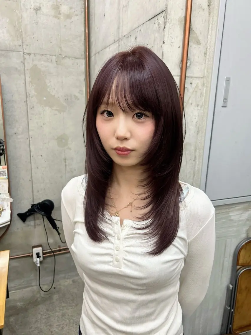 ロング カラー カット ヘアカラー トリートメント メンズパーマ/ noiiふわのヘアスタイル