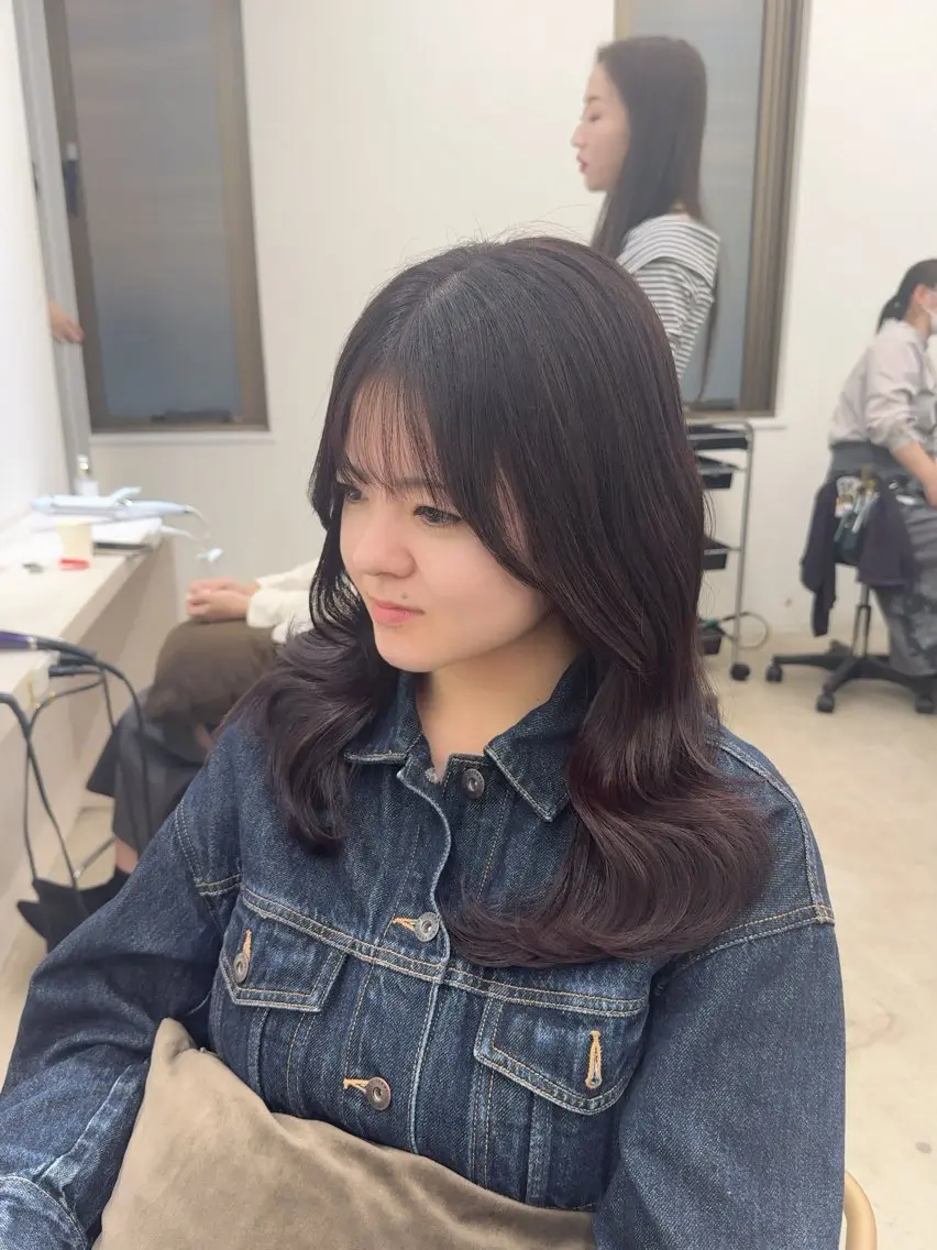 ロング くびれヘア くびれレイヤー レイヤーカット カット ヘアカラー トリートメント 韓国風cut/ 縮毛矯正/正岡幹康のヘアスタイル