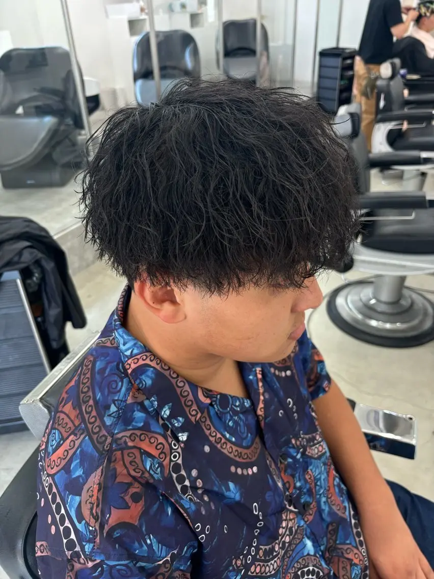 パーマ メンズ カット パーマ トリートメント 土岐/メンズ専門 パーマ特化美容師🌀のヘアスタイル