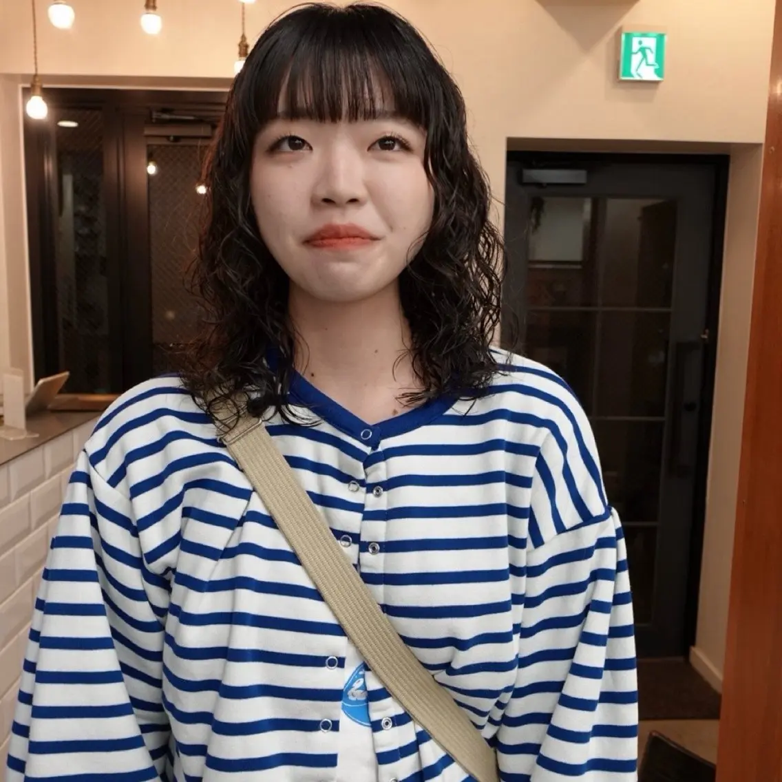 ミディアム パーマ ヘアアレンジ ミディアムパーマ ワイドバング カット パーマ 🌐サトウ リョウ🌐のその他イメージ