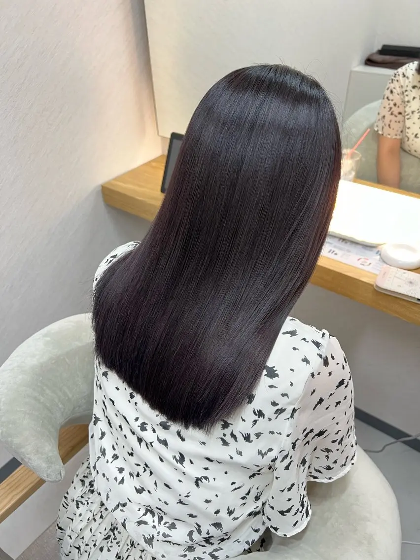セミロング カット ヘアカラー トリートメント ECLART 町田 井口聖也のヘアスタイル