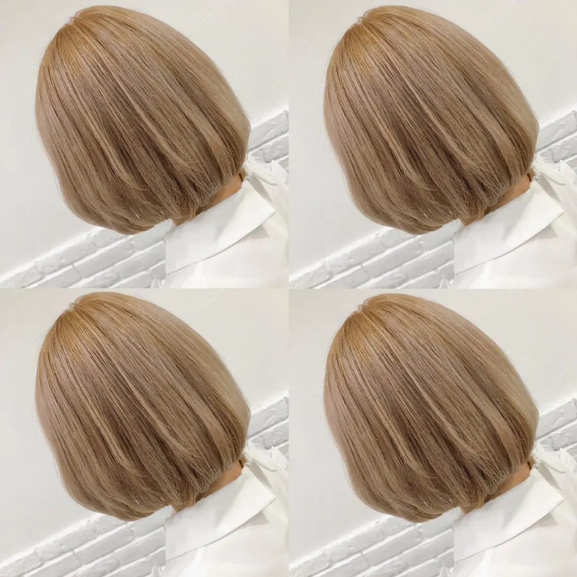 ショート カラー ヘアアレンジ メンズ キッズ ヘアカラー トリートメント 💟Chloe原宿店 🩶ハイトーンのヘアスタイル