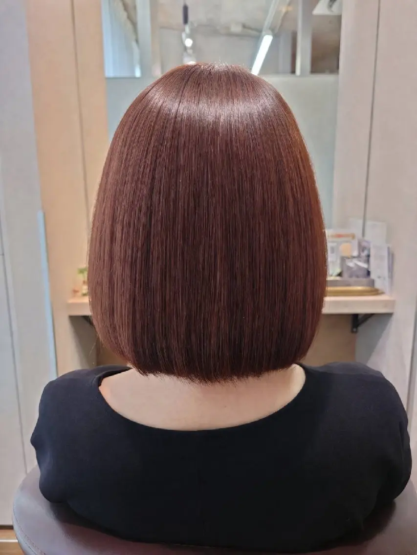 ミディアム 縮毛矯正 縮毛矯正✨艶髪 シノハラ✨髪質改善のヘアスタイル