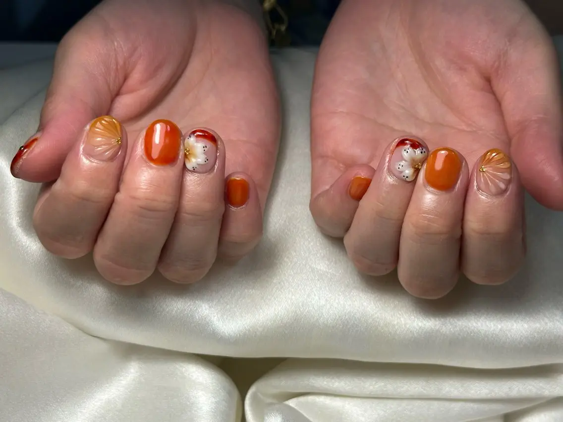ネイル オーロラネイル フットネイル フレンチネイル ジェルネイル マグネットネイル ハンドネイル kiki nail たまプラーザのネイルデザイン