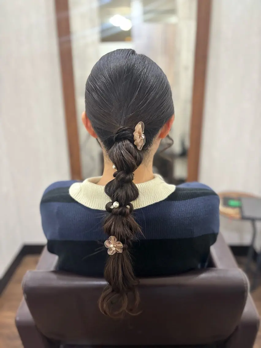 ロング ヘアアレンジ カラーモデル募集 ☘️もえな☘️のヘアスタイル