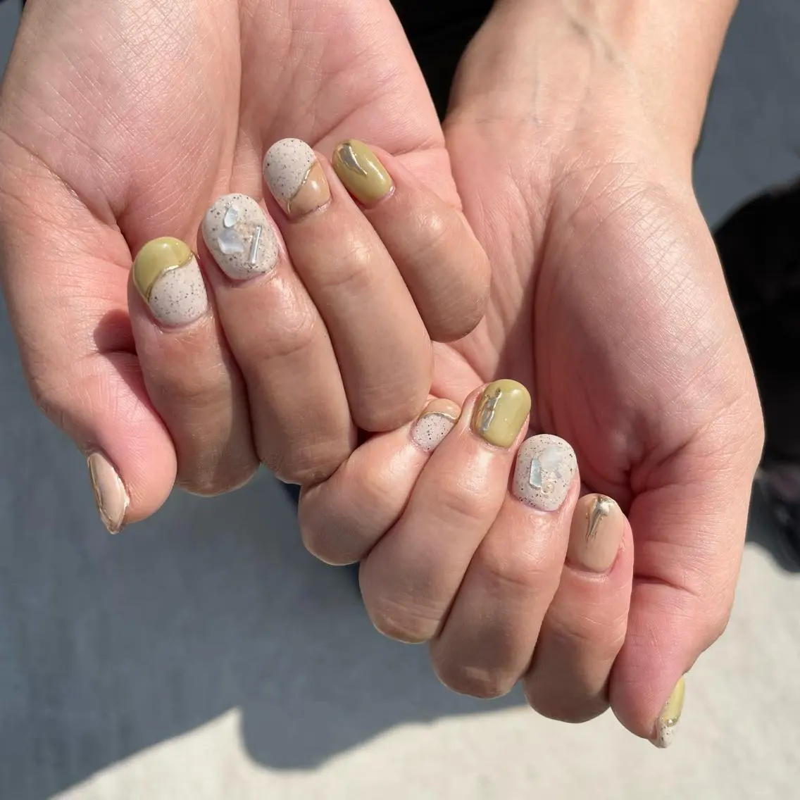 ネイル ハンドネイル Sea  nail by emaのネイルデザイン
