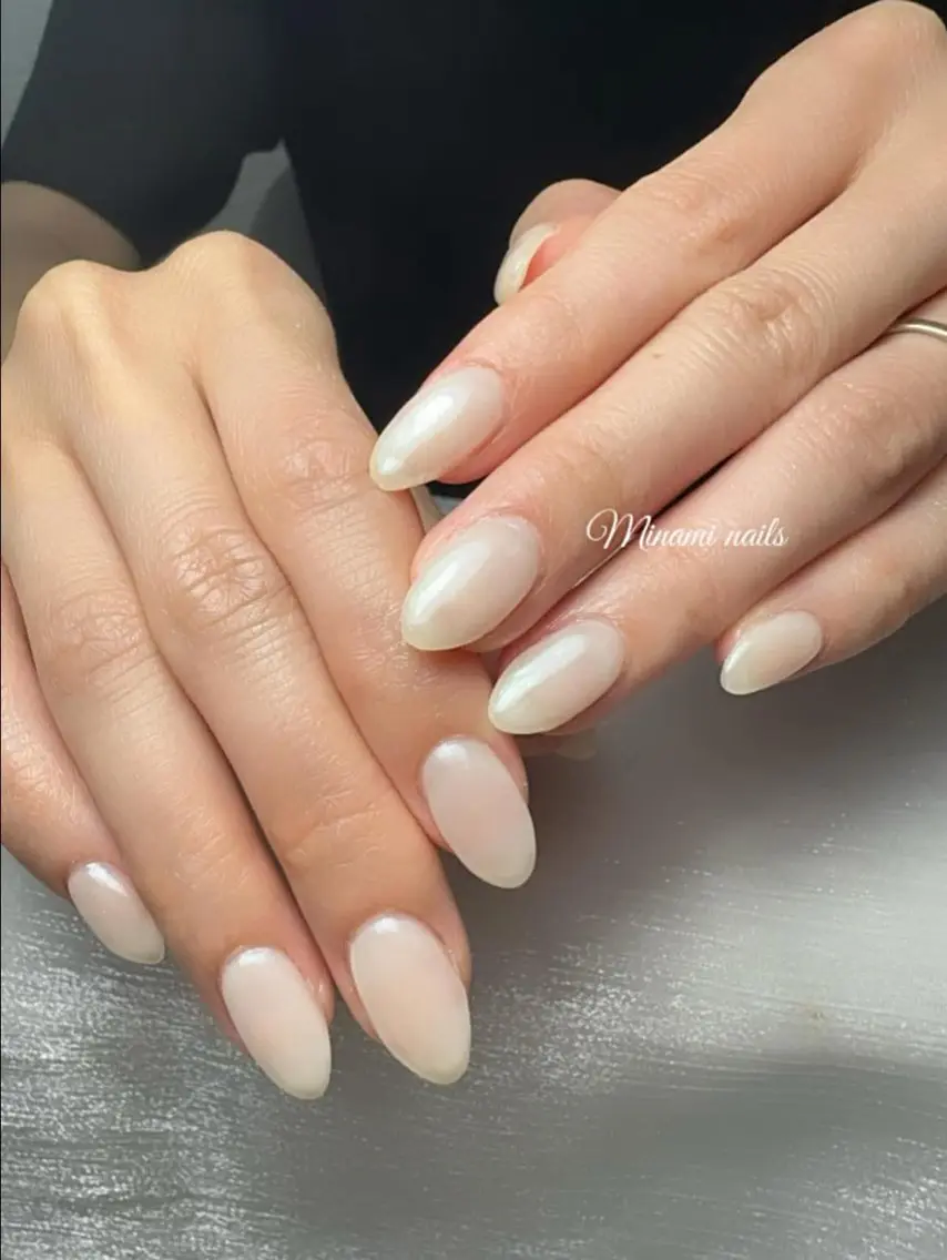 ネイル アートネイル オーロラネイル ガーリー キラキラネイル 韓国ネイル ハンドネイル Minami Nailsのネイルデザイン