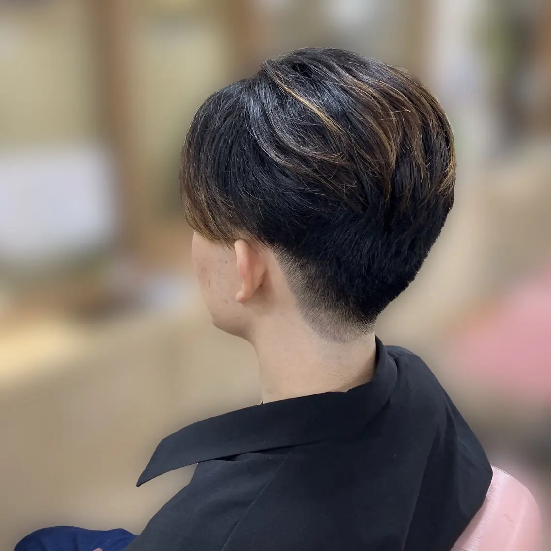 メンズ センターパート 吉田 瑠美子のヘアスタイル