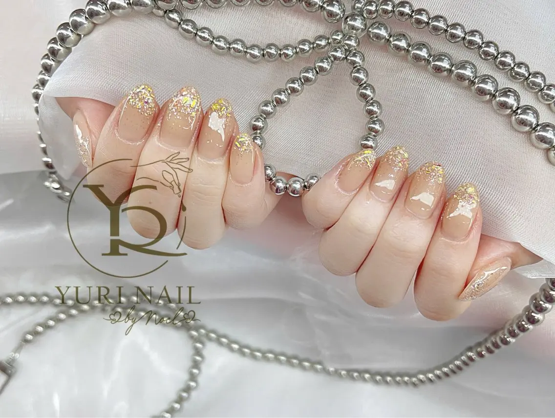 ネイル チークネイル フットネイル フレンチネイル グラデーション キラキラネイル ハンドネイル フットネイル ハンドケア YURI Nail Funabashiのネイルデザイン