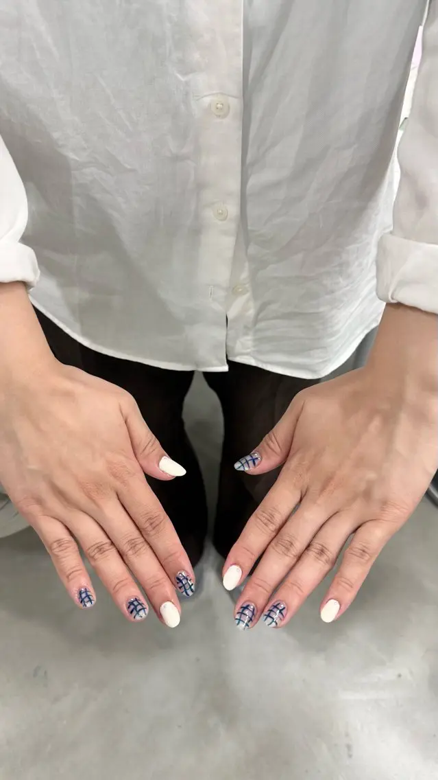 ネイル ハンドネイル 🩵Two MIRI🩵のネイルデザイン