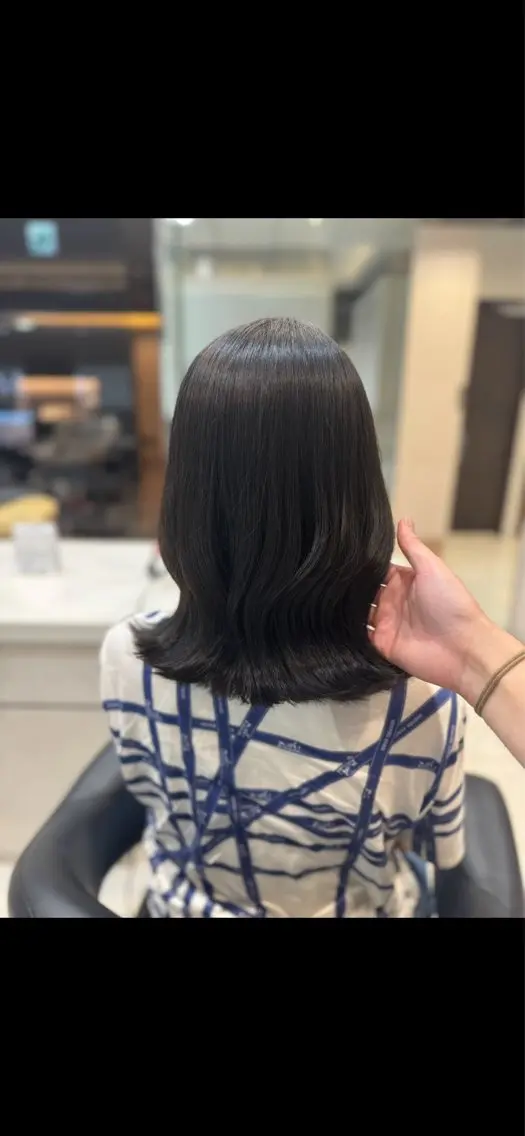 ミディアム カラー ヘアカラー トリートメント RAIKI /透明感/艶カラーのヘアスタイル
