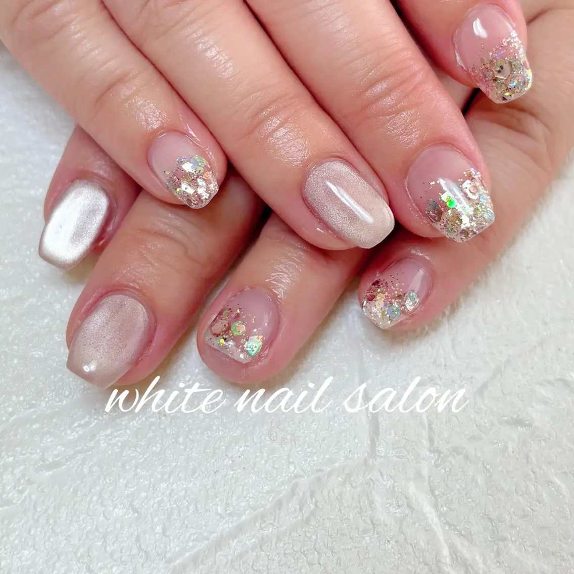 ネイル フットネイル ハンドネイル white nail salonのネイルデザイン