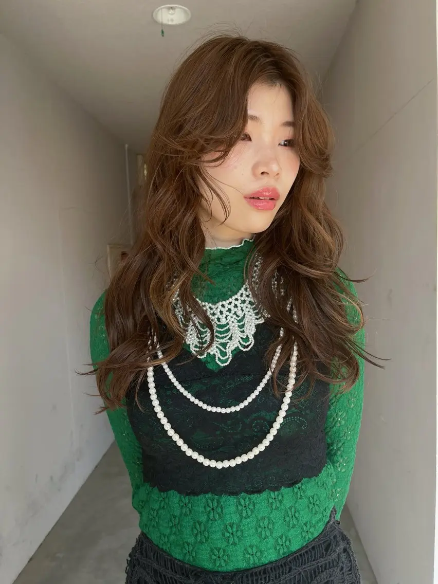 セミロング カラー カット ヘアカラー IROW/イロウ天神 大名店 yamaのヘアスタイル