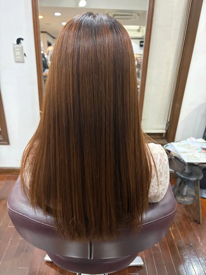 ロング 縮毛矯正 🔮丸山 晃也💫のヘアスタイル