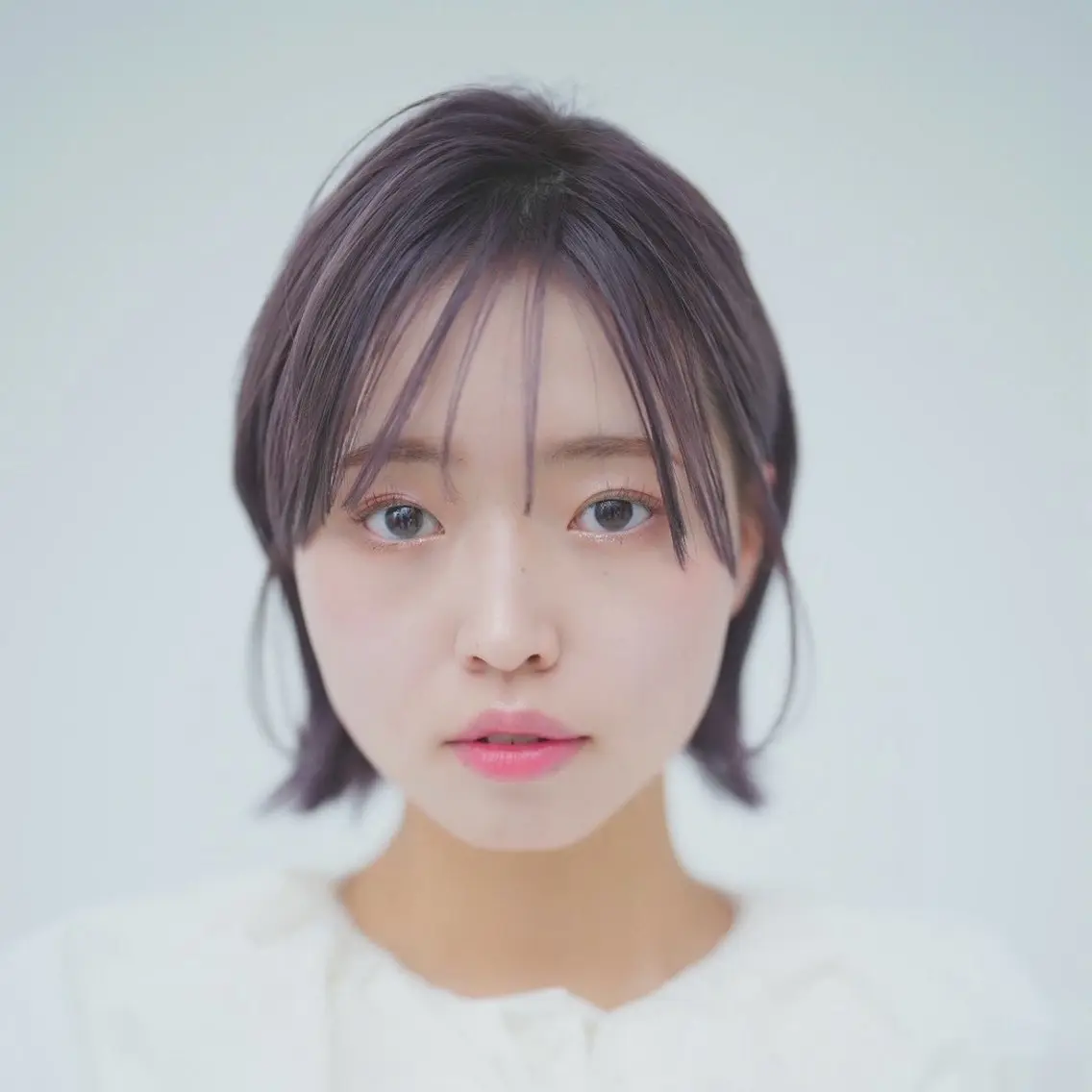 ミディアム カラー ヘアアレンジ ヘアカラー 韓国×艶髪 さきのヘアスタイル