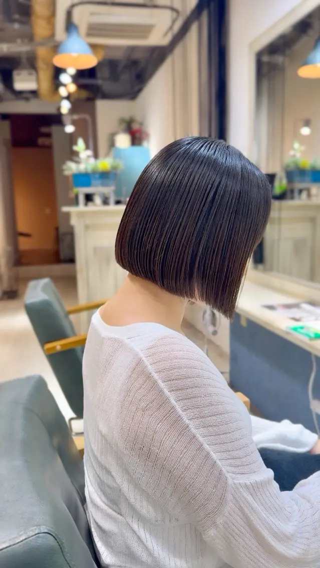 ショート ボブ 坂 直樹のヘアスタイル