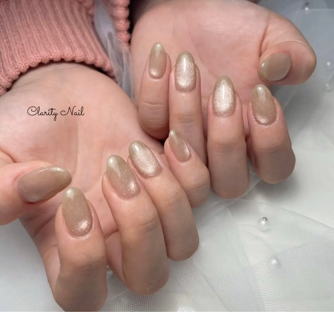 ネイル マグネットネイル ワンカラーネイル ハンドネイル Clarity Nailのネイルデザイン