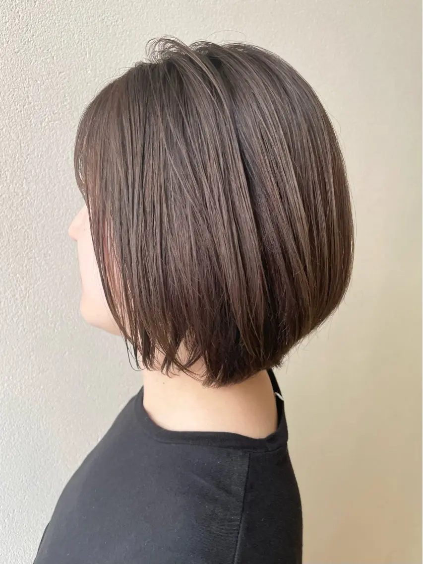 ショート カラー アッシュ アッシュブラウン ブラウンカラー ボブ 伸ばしかけ カット ヘアカラー 沢田 瞳のヘアスタイル