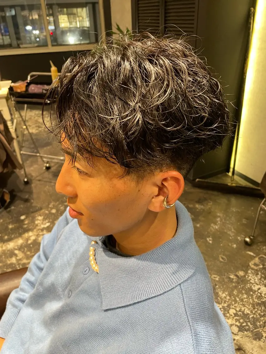 パーマ メンズ カット パーマ 💈メンズ職人 ルキト💈のヘアスタイル