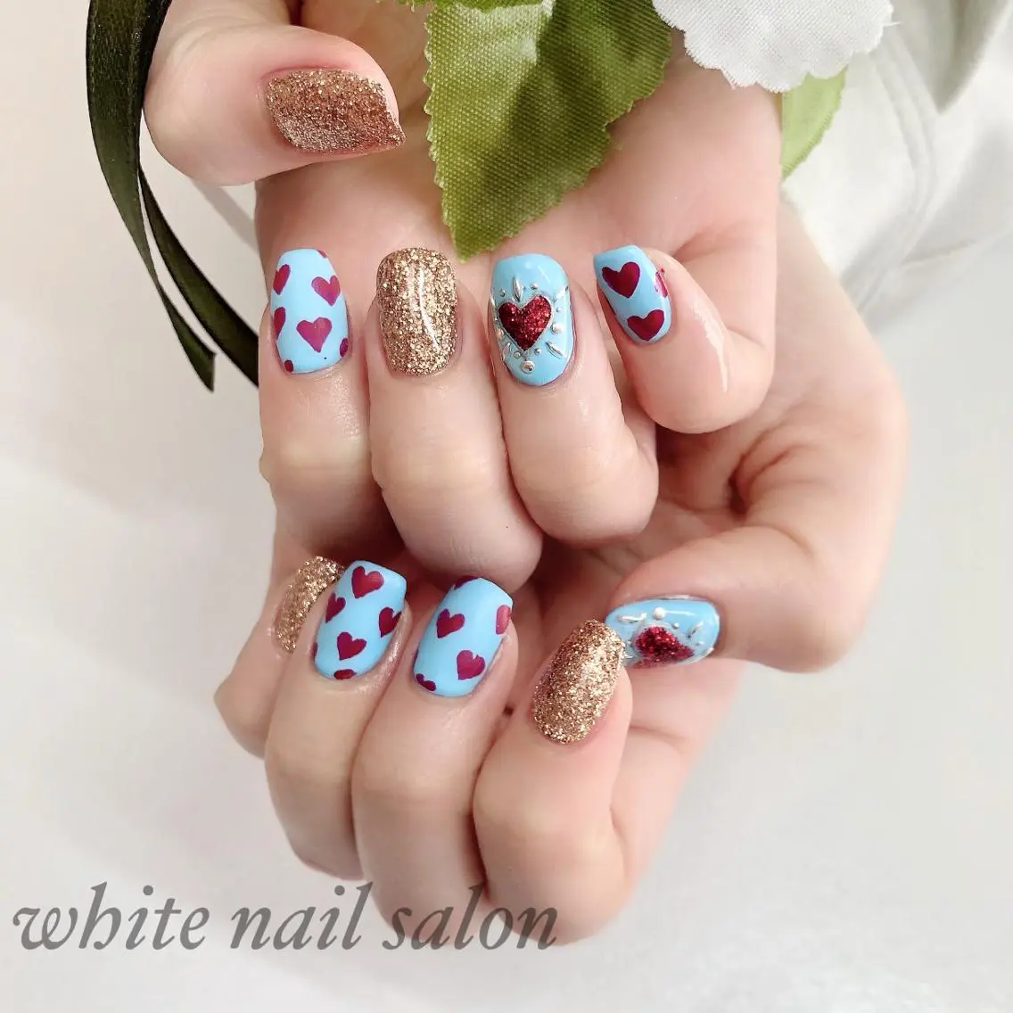 ネイル アートネイル フレンチネイル ジェルネイル ハードジェル 持ち込み ハンドネイル white nail salonのネイルデザイン
