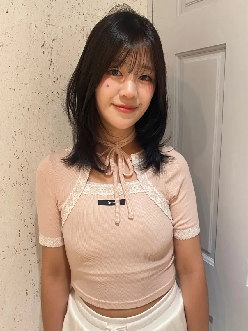 ミディアム カラー カット ヘアカラー トリートメント mai / linoah˚✧のヘアスタイル