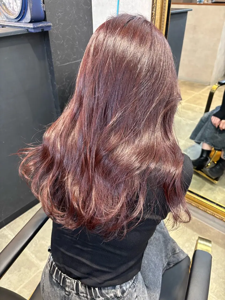 ミディアム カラー 【aini天王寺】 𝐚𝐢𝐫𝐢✂︎のヘアスタイル