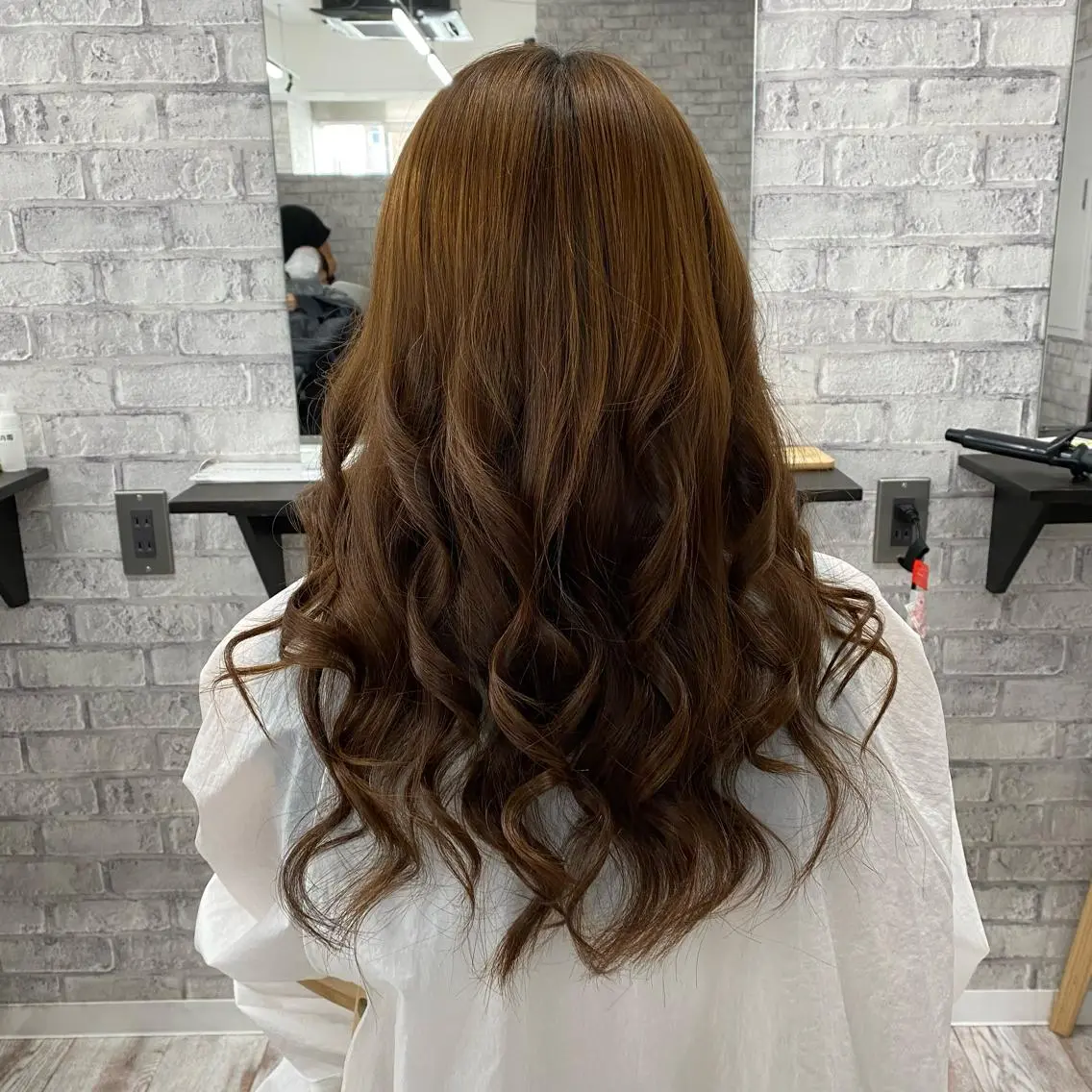 ミディアム カラー パーマ ヘアアレンジ メンズ キッズ ネイル マツエク・マツパ アイブロウ 似合わせカラー♡髪質 改善🎀サトカ🍒のヘアスタイル
