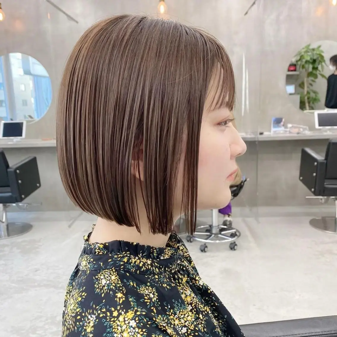 ショート カラー カット ヘアカラー 華 /ショート/ボブのヘアスタイル