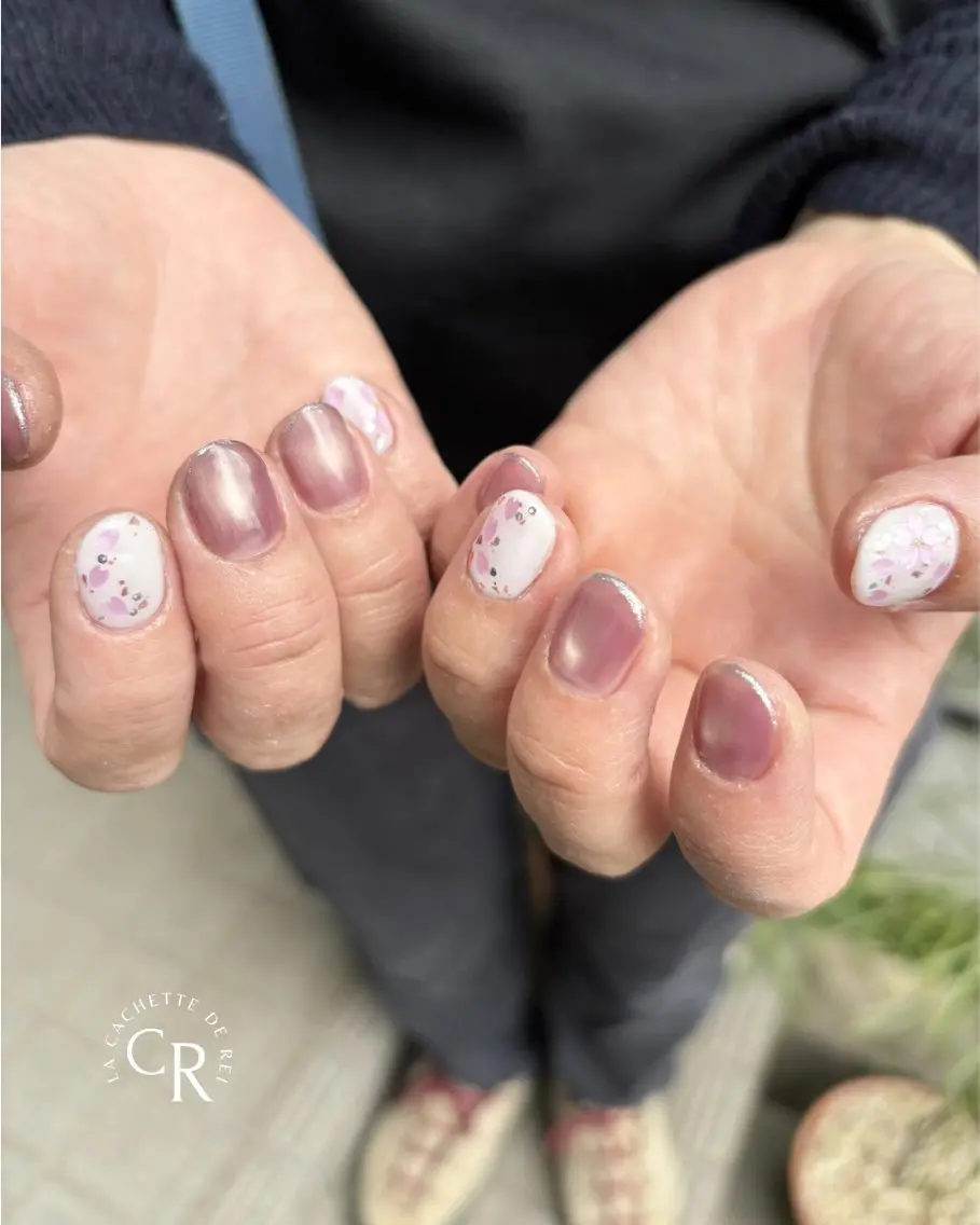 ネイル 桜ネイル 春ネイル ラカシェットデ レイのネイルデザイン