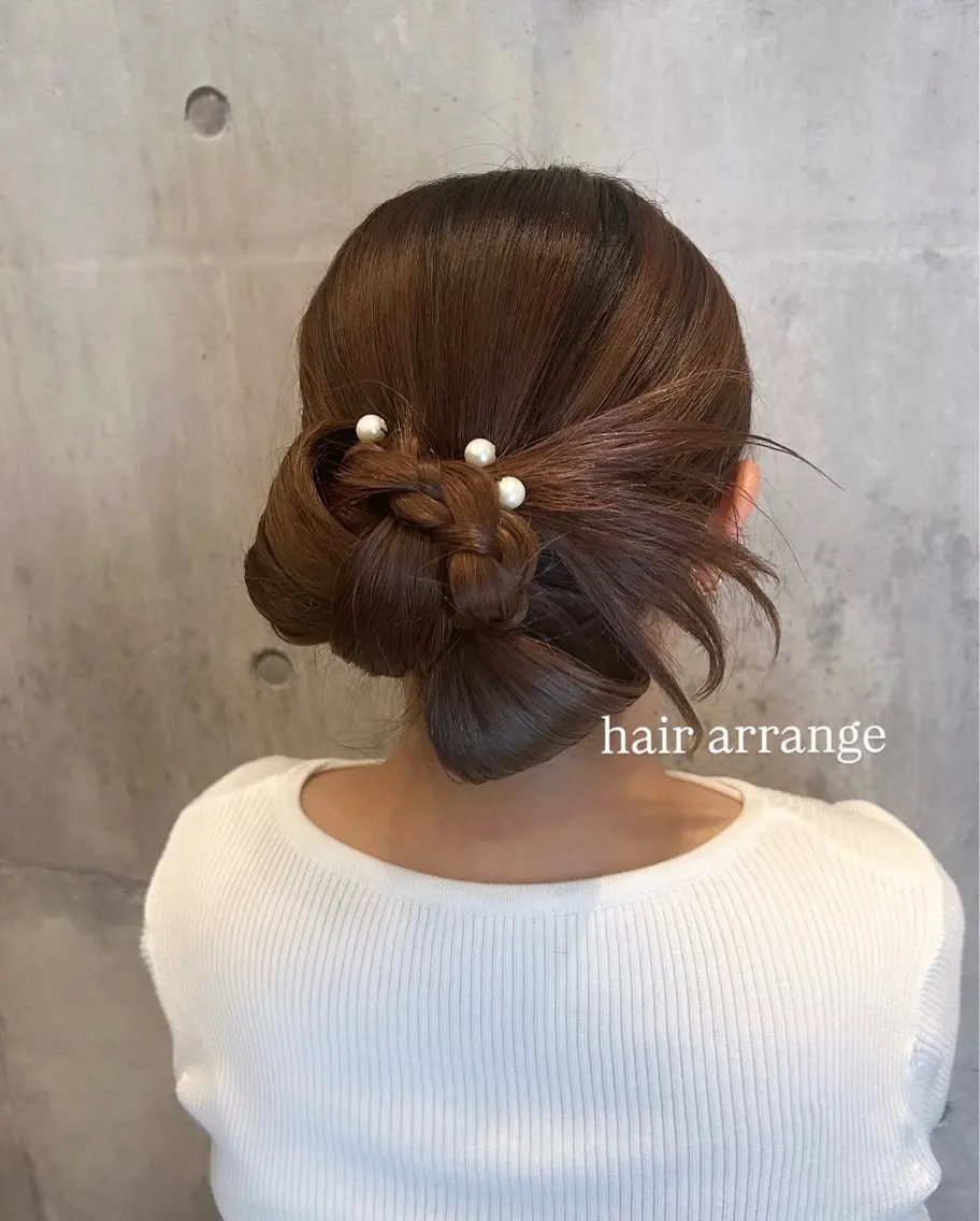 お呼ばれヘアアレンジ🎀時間外早朝予約も可能!の写真