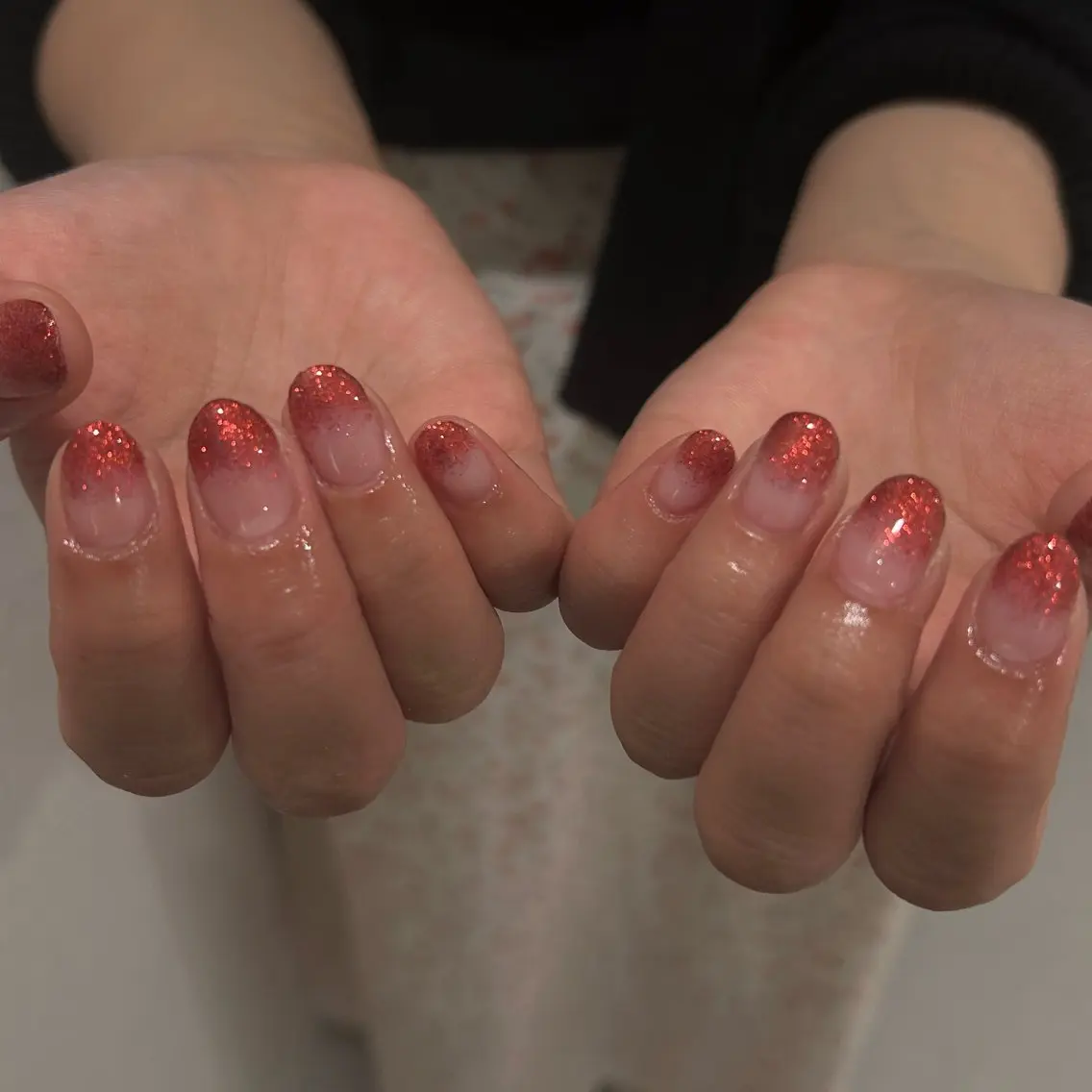 ネイル ラメ(グリッター) ラメグラデーション ハンドネイル Elpia naoのネイルデザイン