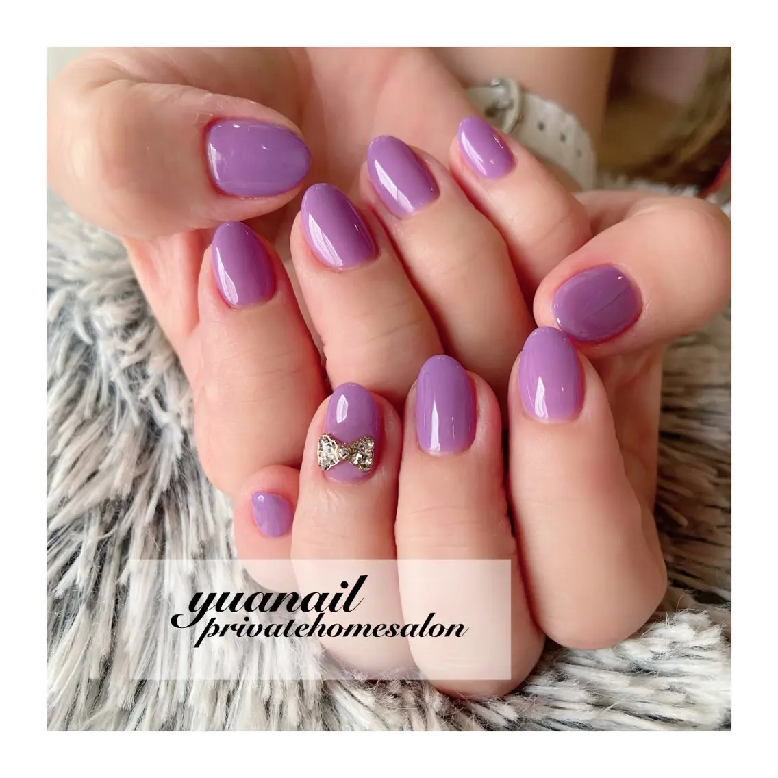 ネイル ワンカラーネイル YÜA NAILのネイルデザイン