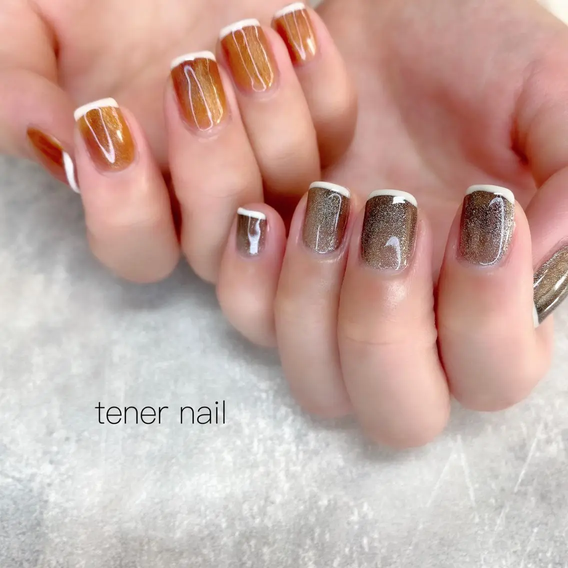 ネイル マグネットネイル ニュアンスネイル テネルネイル tener nailのネイルデザイン