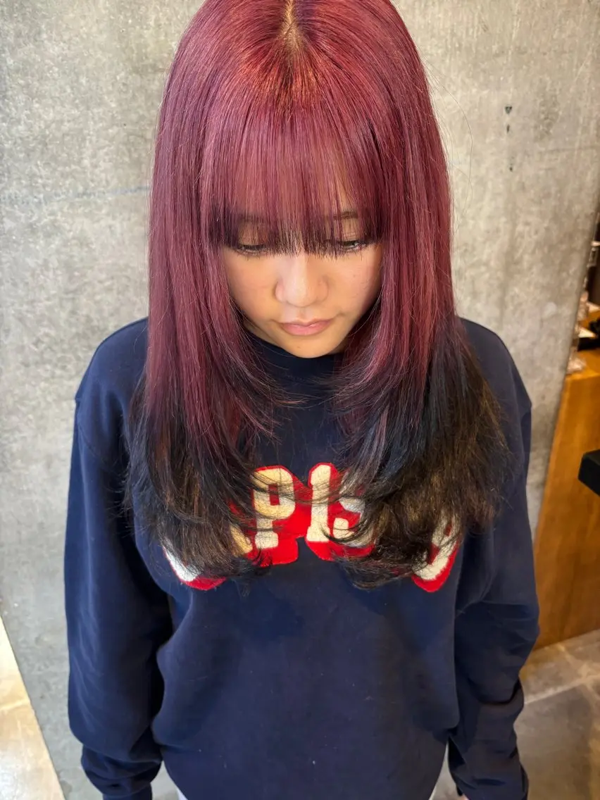ロング カラー カット ヘアカラー トリートメント 🌼ハイライト透明感 🌼maiのヘアスタイル