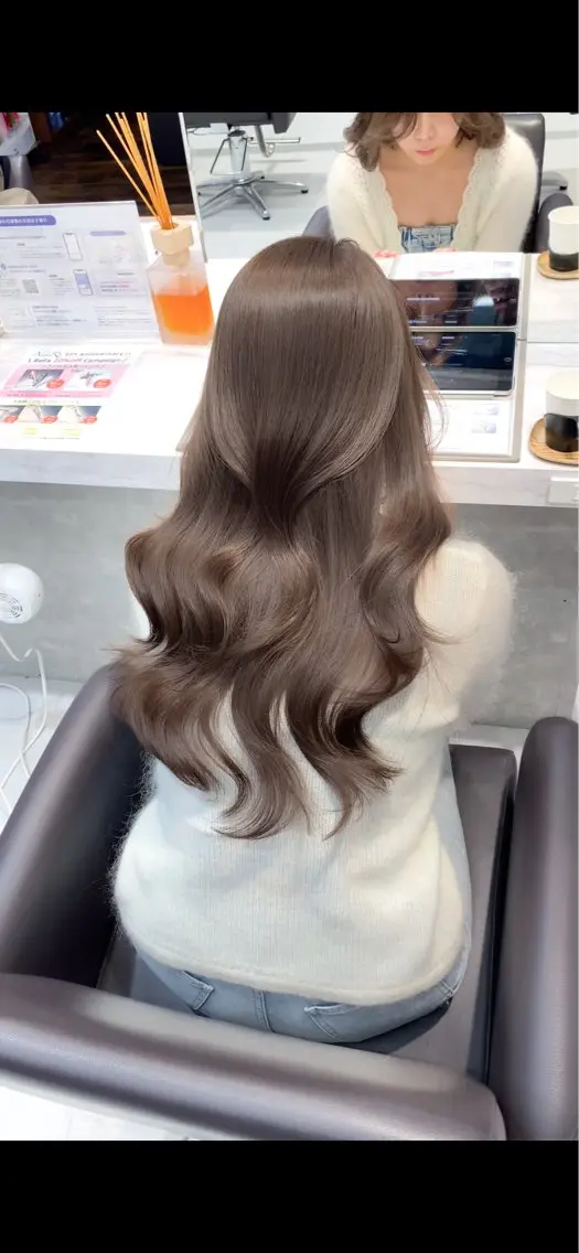 ロング レイヤーカット カット ヘアカラー 🌙レイヤー/透明感 髪質改善/宮田💫のヘアスタイル