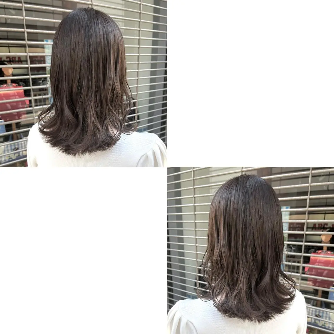 セミロング カラー ヘアカラー トリートメント 青沼夏未/オリーブ/ 寒色カラーのヘアスタイル