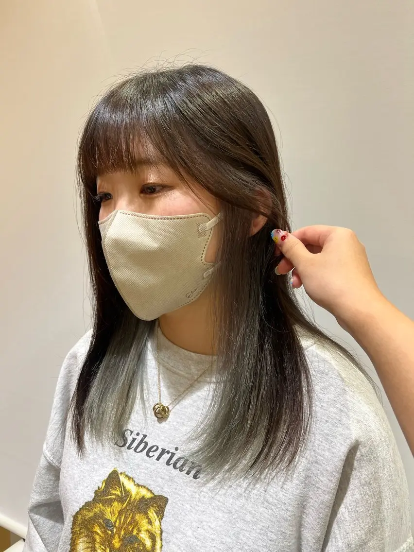 セミロング カラー 🔆韓国 norika🔆のヘアスタイル