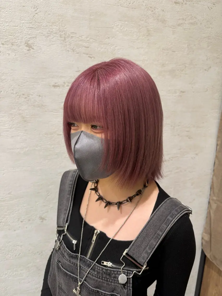 ミディアム カラー ブリーチ 山田 翔真のヘアスタイル