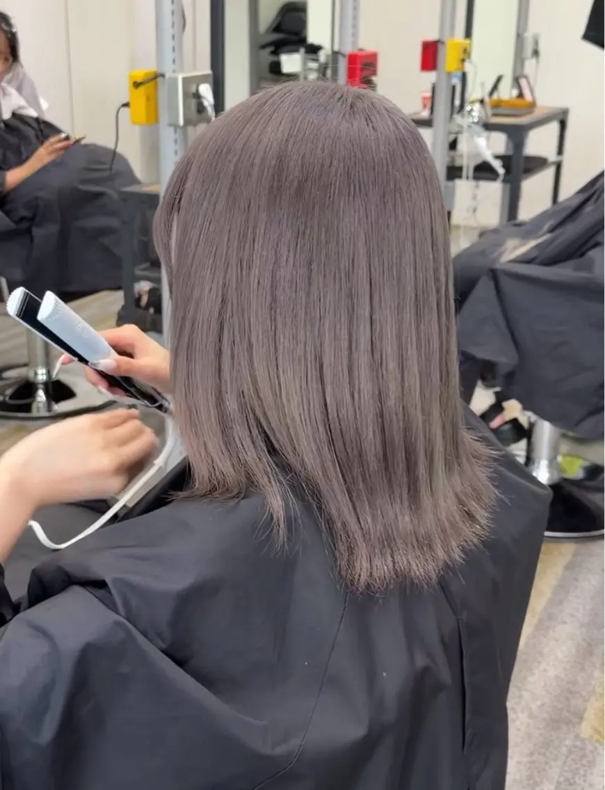 ミディアム カラー ヘアカラー トリートメント ブロンド/ブリーチ 岡山駅/ねねのヘアスタイル