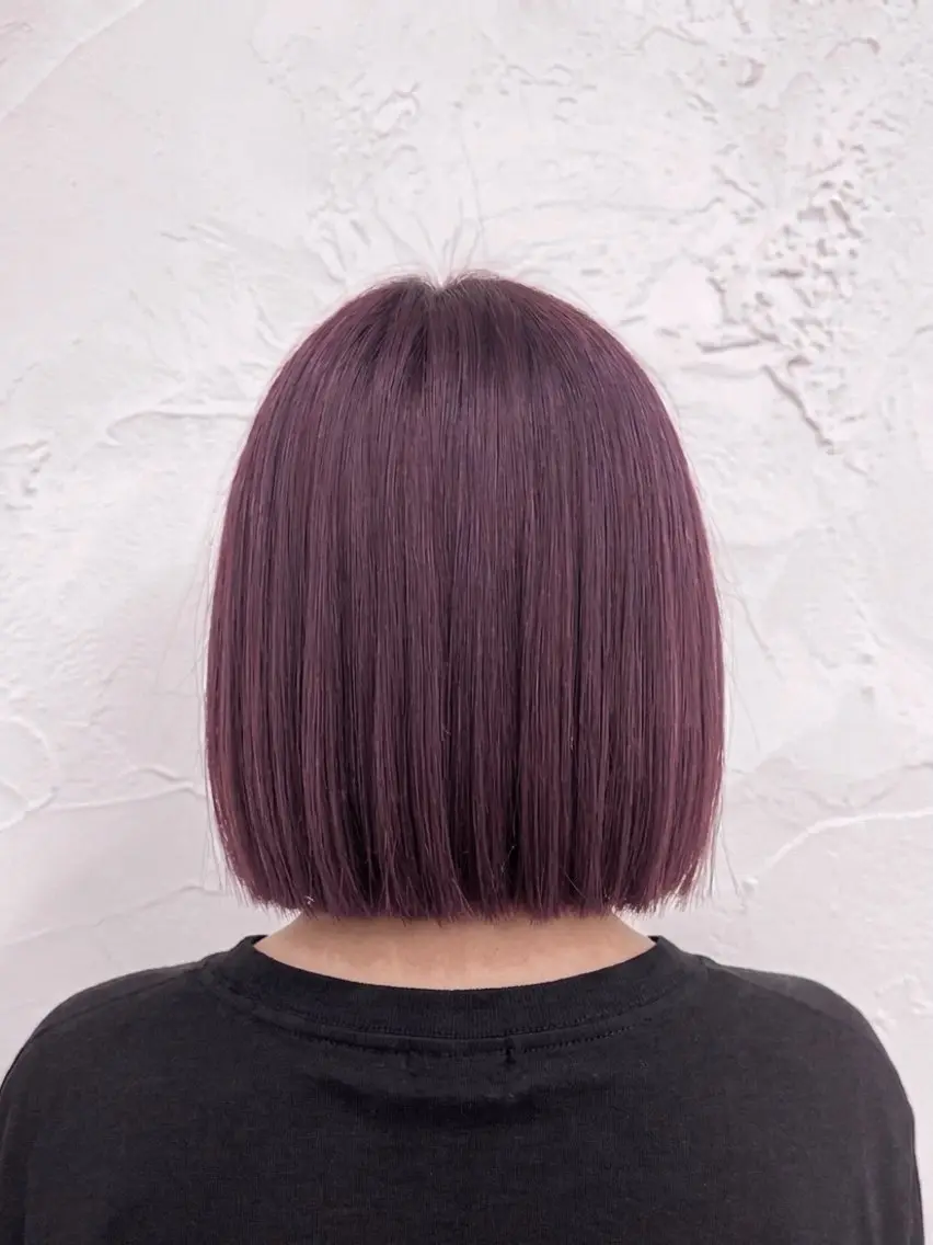 ショート カラー ヘアカラー トリートメント ゆづき:ショート・透 明感カラー特化のヘアスタイル