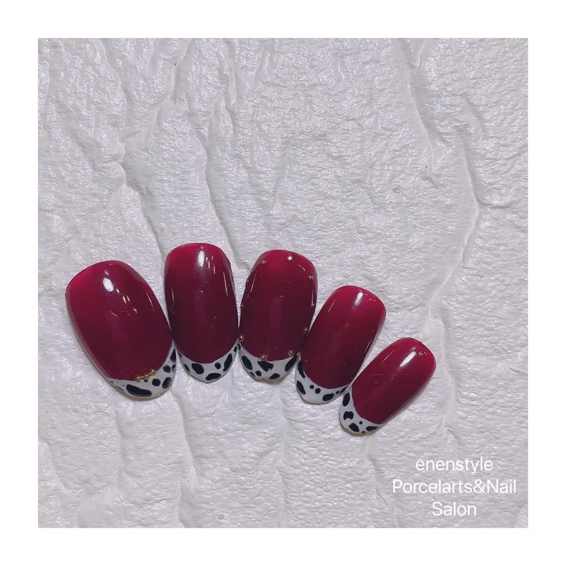 ミディアム ネイル ハンドネイル 🐾enen style 🐾のネイルデザイン