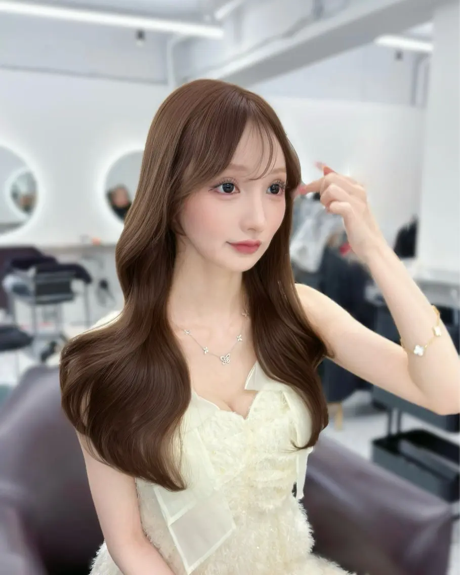 【🌸髪質改善特化メニュー】イルミナカラー+髪質改善カット＋髪質改善トリートメント　#韓国ヘアの写真
