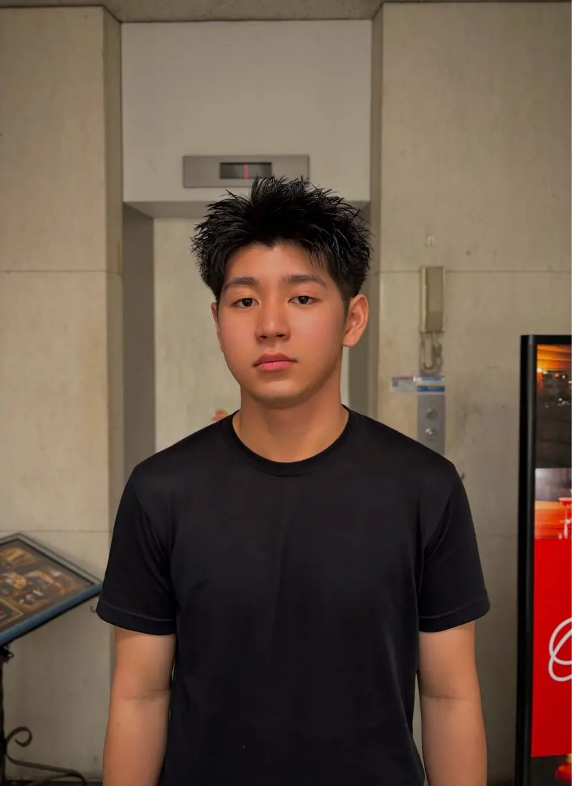 ショート メンズ 学生（メンズ向け） スパイキーショート 学生 ショートヘア カット UMM daichi メンズパーマのヘアスタイル