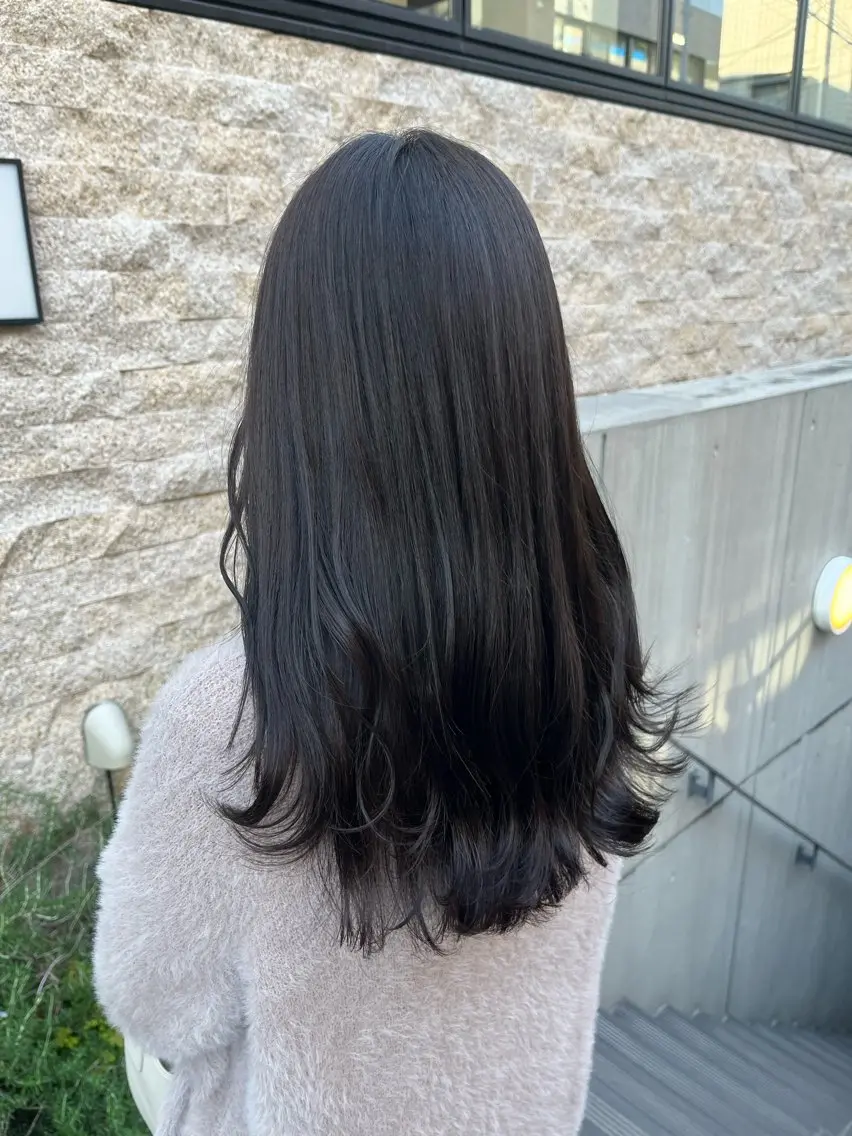 セミロング カラー 透明感カラー グレージュ カット ヘアカラー トリートメント ✨透明感カラー✨ 🦖佐々木未来🦕のヘアスタイル