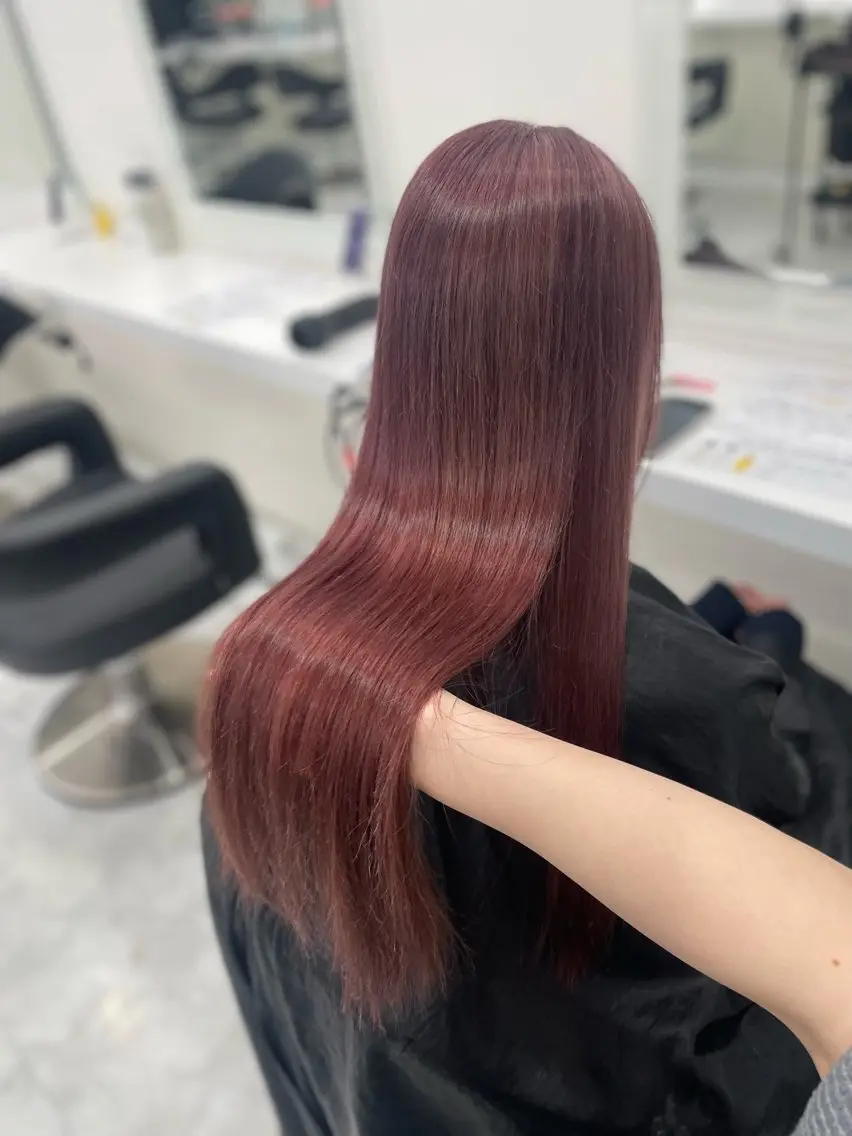 ロング ケアカラー ロング トリートメント 💗トレンドモテヘア Natsumi 💗のヘアスタイル