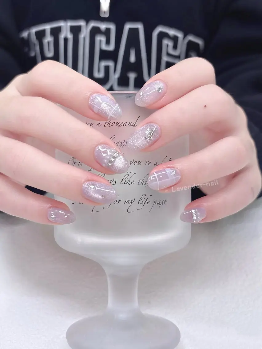 ネイル ハンドネイル Lavender nail·中島公園のネイルデザイン