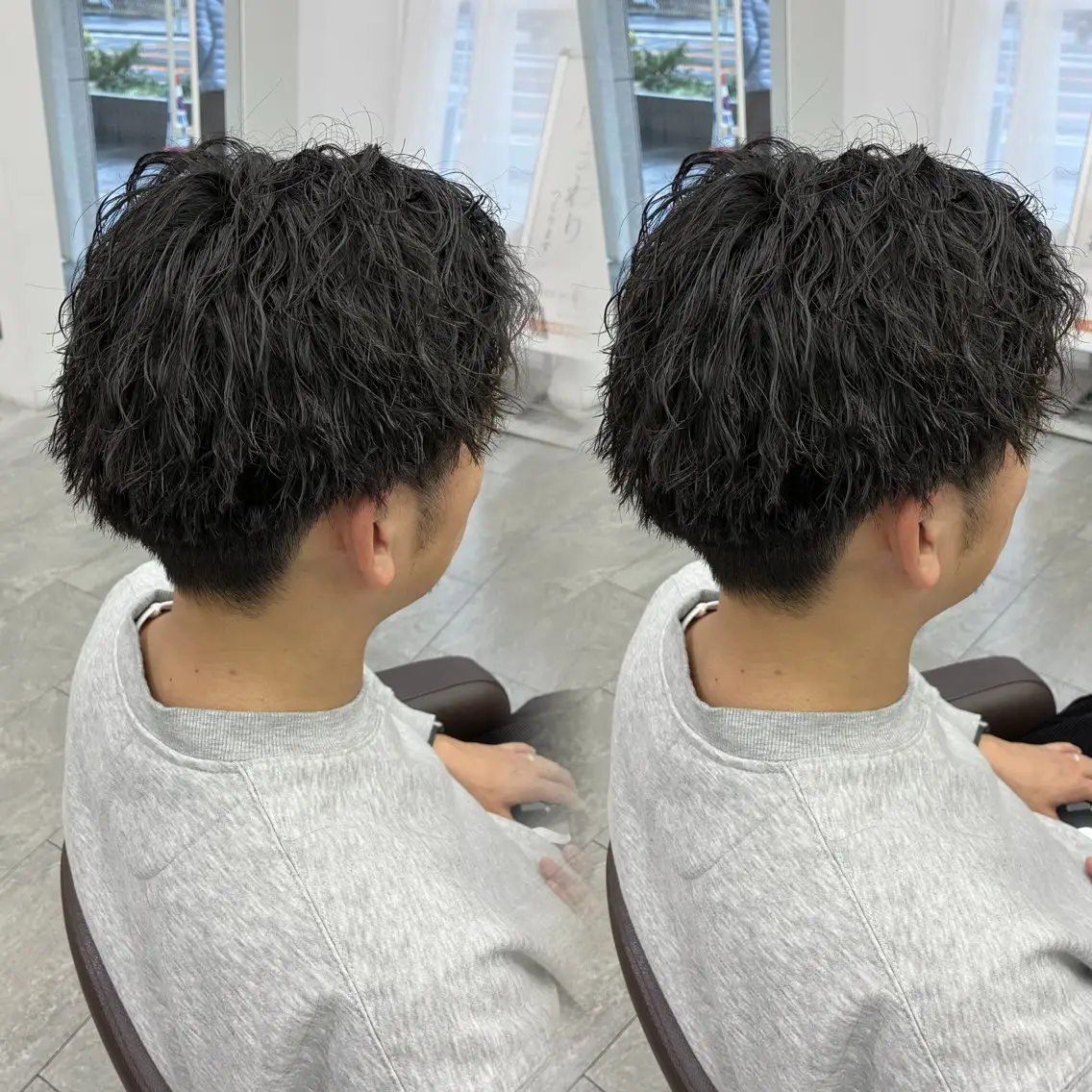パーマ メンズ カット パーマ 透明感カラー💎✨/ 梅田/KUREAのヘアスタイル