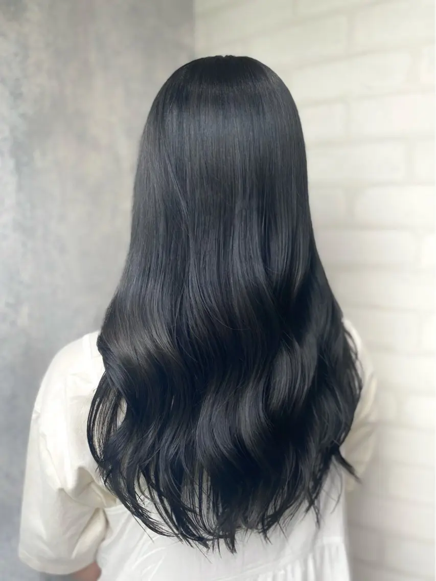 ロング カラー 透明感カラー カット ヘアカラー トリートメント shiori/透明感 /顔周り/髪質改善のヘアスタイル