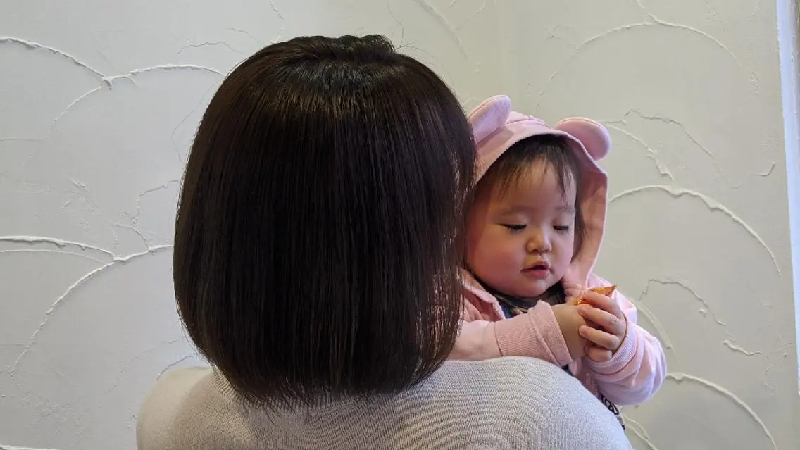 ミディアム アッシュ ボブ 髪質改善&白髪ぼかし カラー♡店長みやけ♡のヘアスタイル